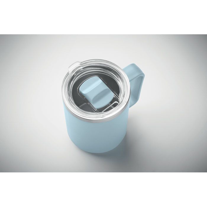 Doppelwandiger Becher 400ml COCOA - babyblau-950
