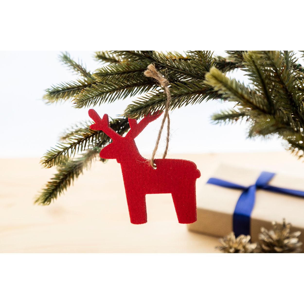 Joulox RPET Weihnachtsbaumschmuck, Rentier - rot-474