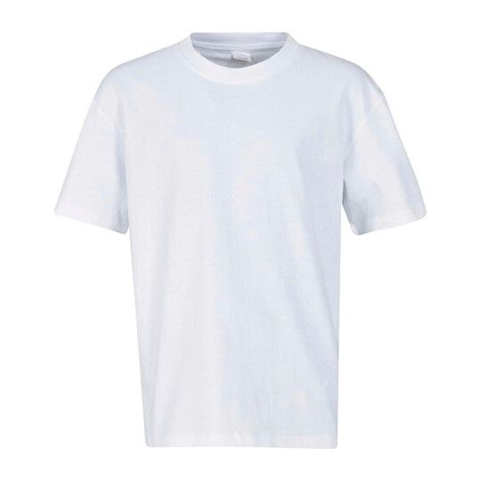 Kids Basic Regular Fit Tee - white-772