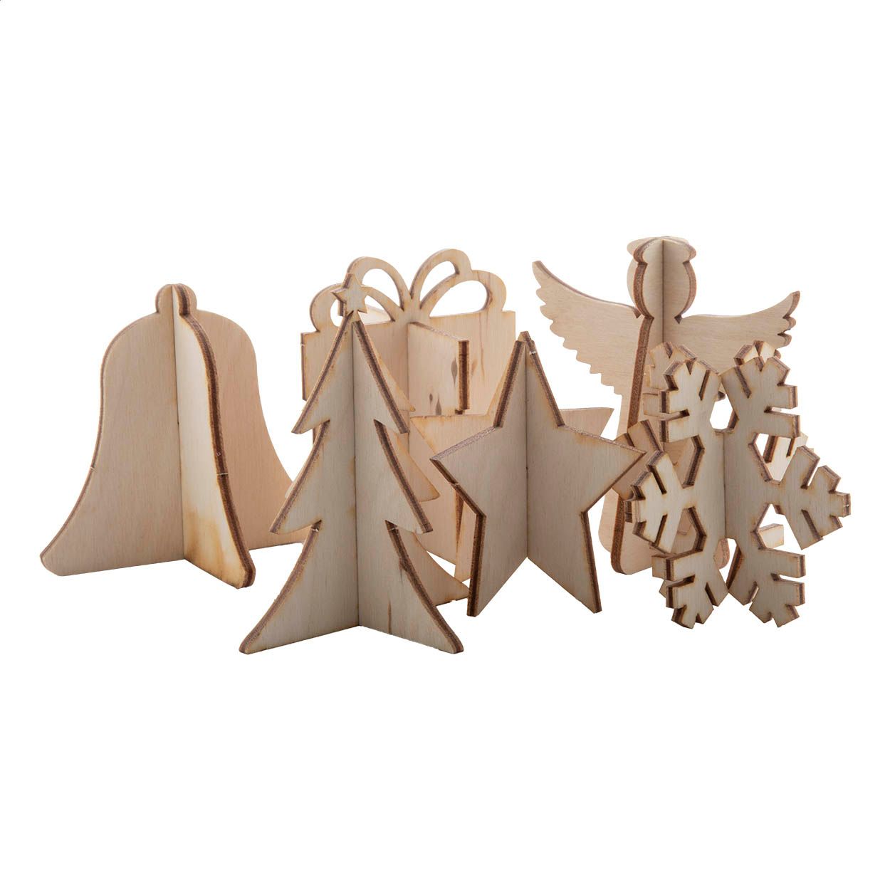 CreaX Weihnachtskarte - Schneeflocke - natur-616
