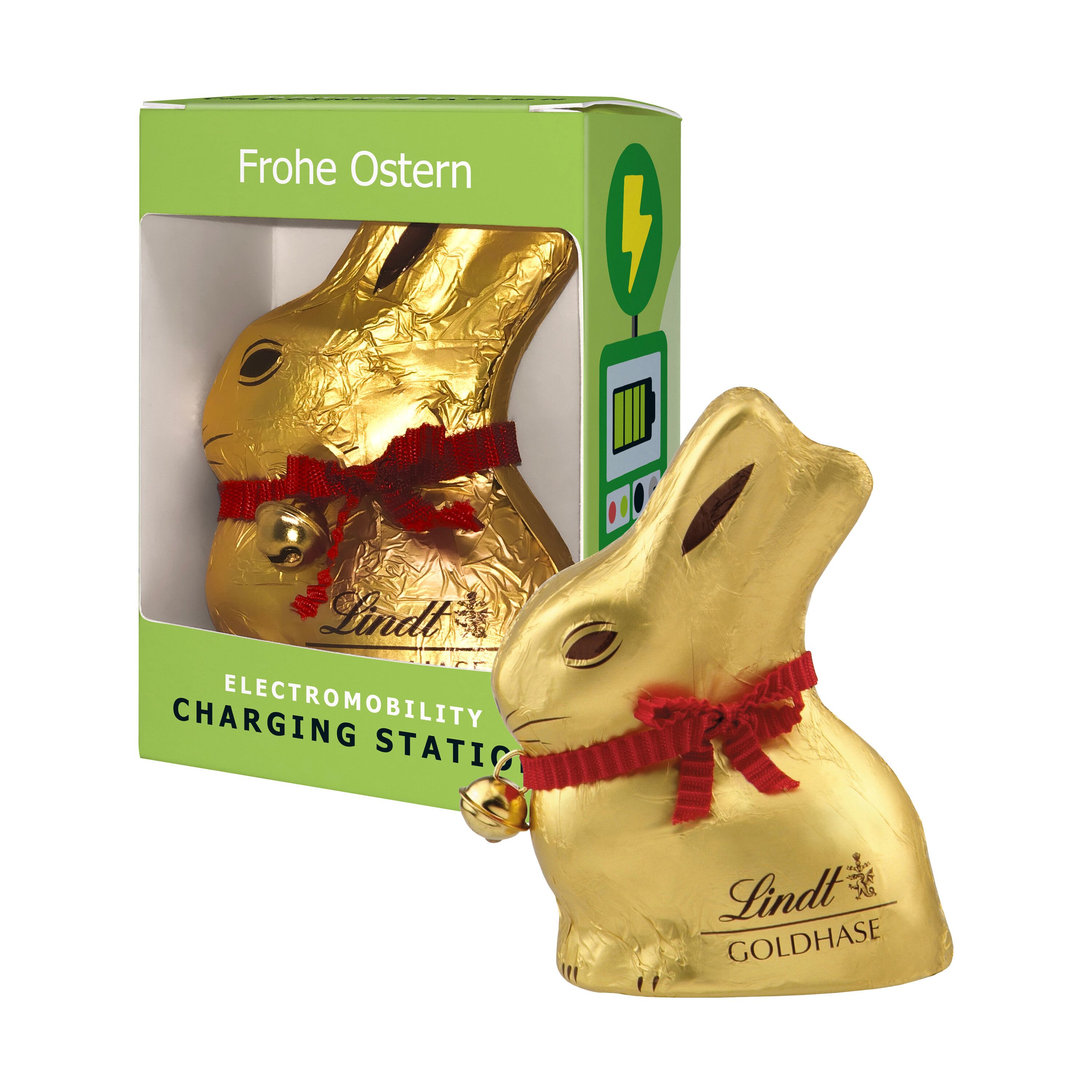 Lindt & Sprüngli Osterhase in Werbebox-874