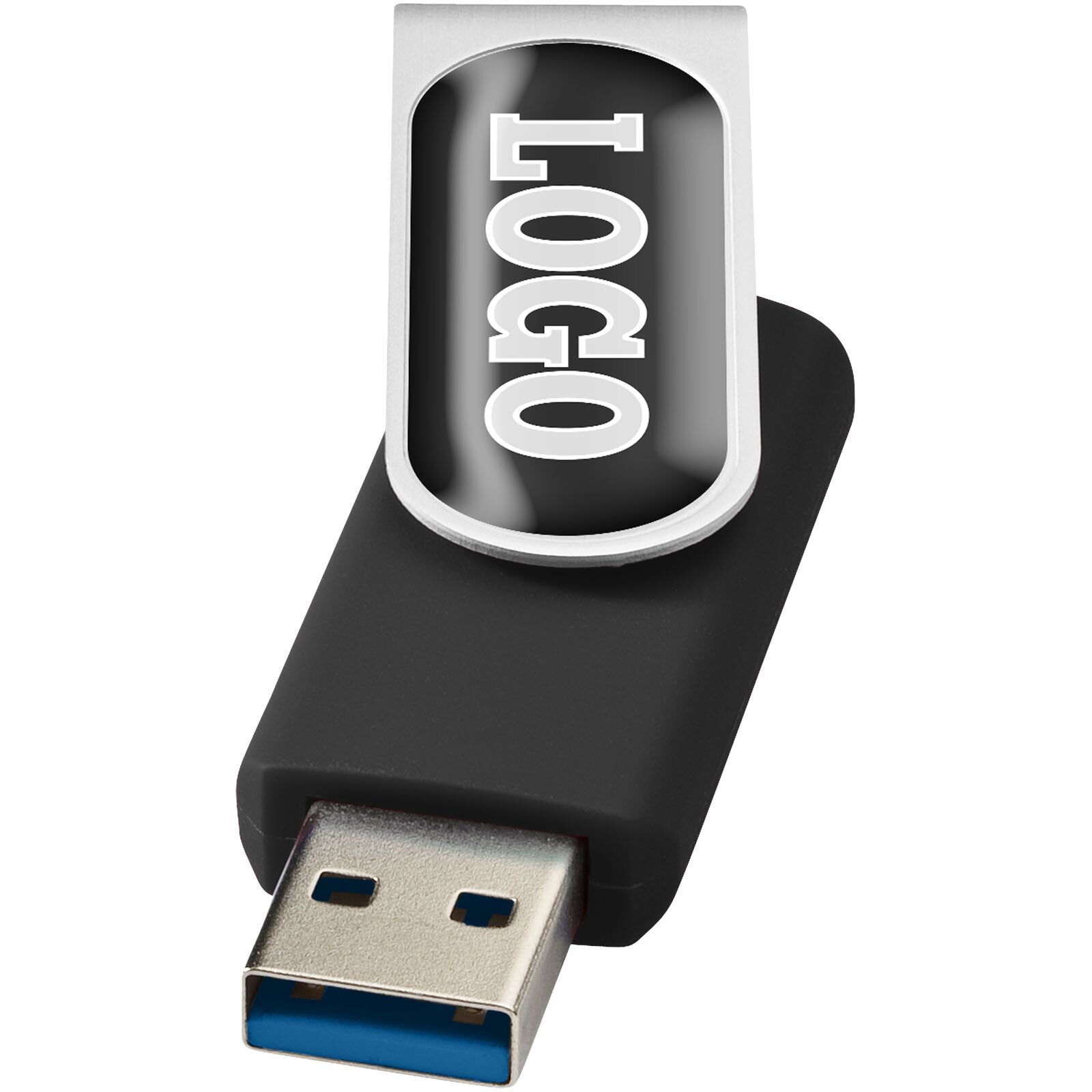 Twister USB-Stick 3.0 mit Doming - schwarz - 32 GB-419