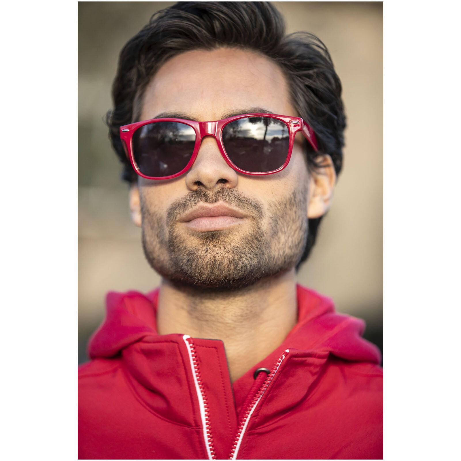Sun Ray rPET Sonnenbrille - weiss-340