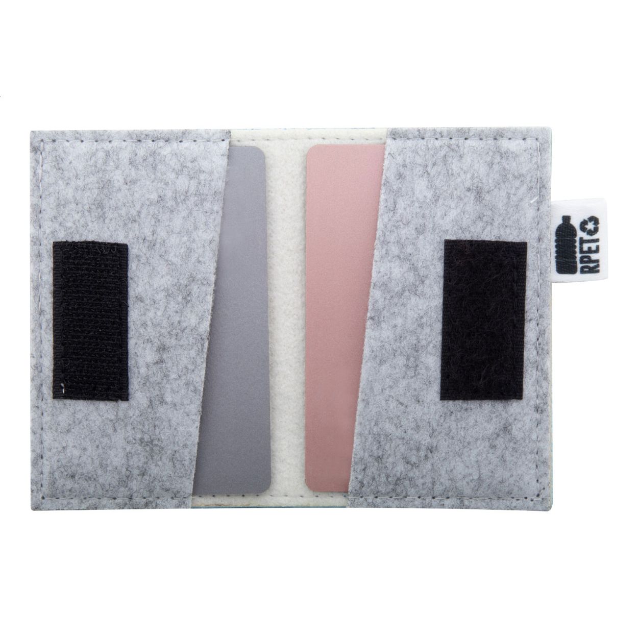 CreaFelt Card Plus Individuelles Kreditkartenetui - weiß - grau-466