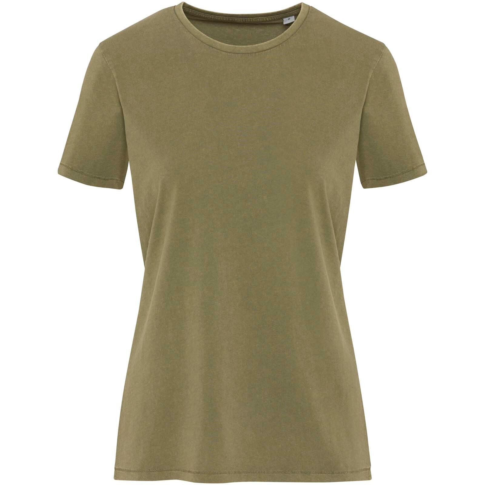 Nanaimo Kurzärmeliges T-Shirt für Damen im Washed Look, 160 g/m2 - waldgrün-339