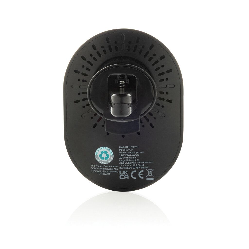 PowerCruze magnetischer 15W Autohalter aus RCS rec. ABS - schwarz-577