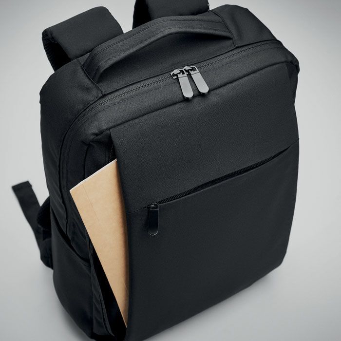 Laptop Rucksack 300D RPET SEOUL - schwarz-5