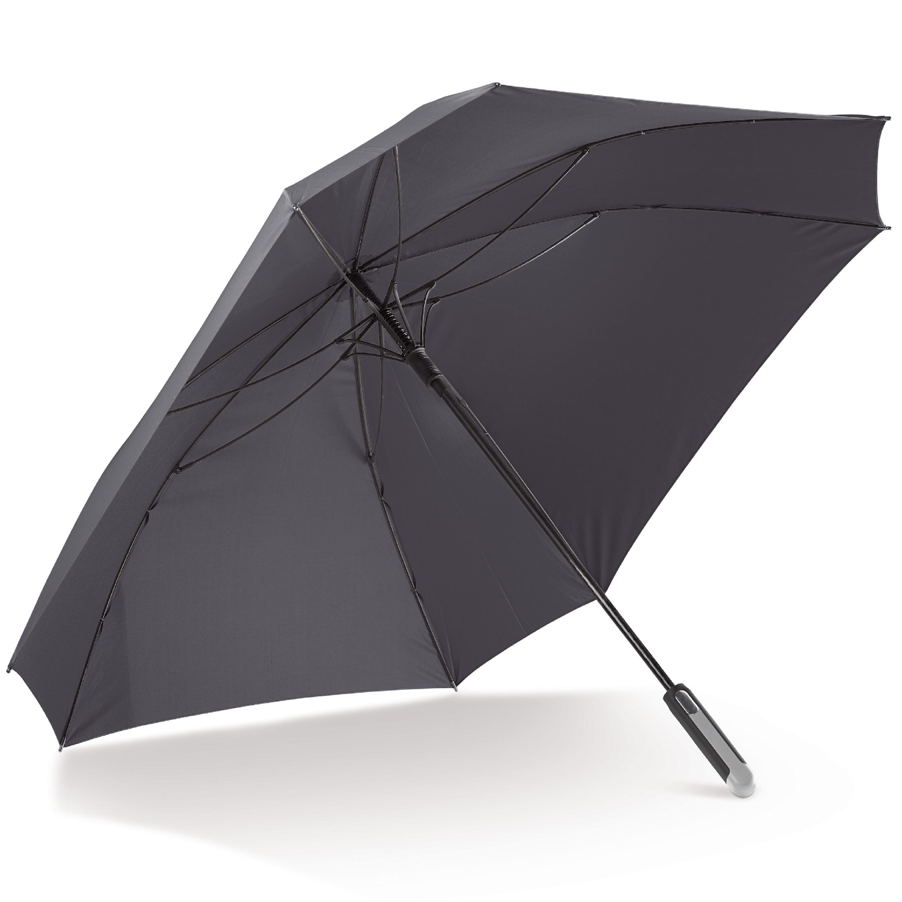 Luxus 27” quadratischer Regenschirm mit automatischer Öffnung - schwarz-539