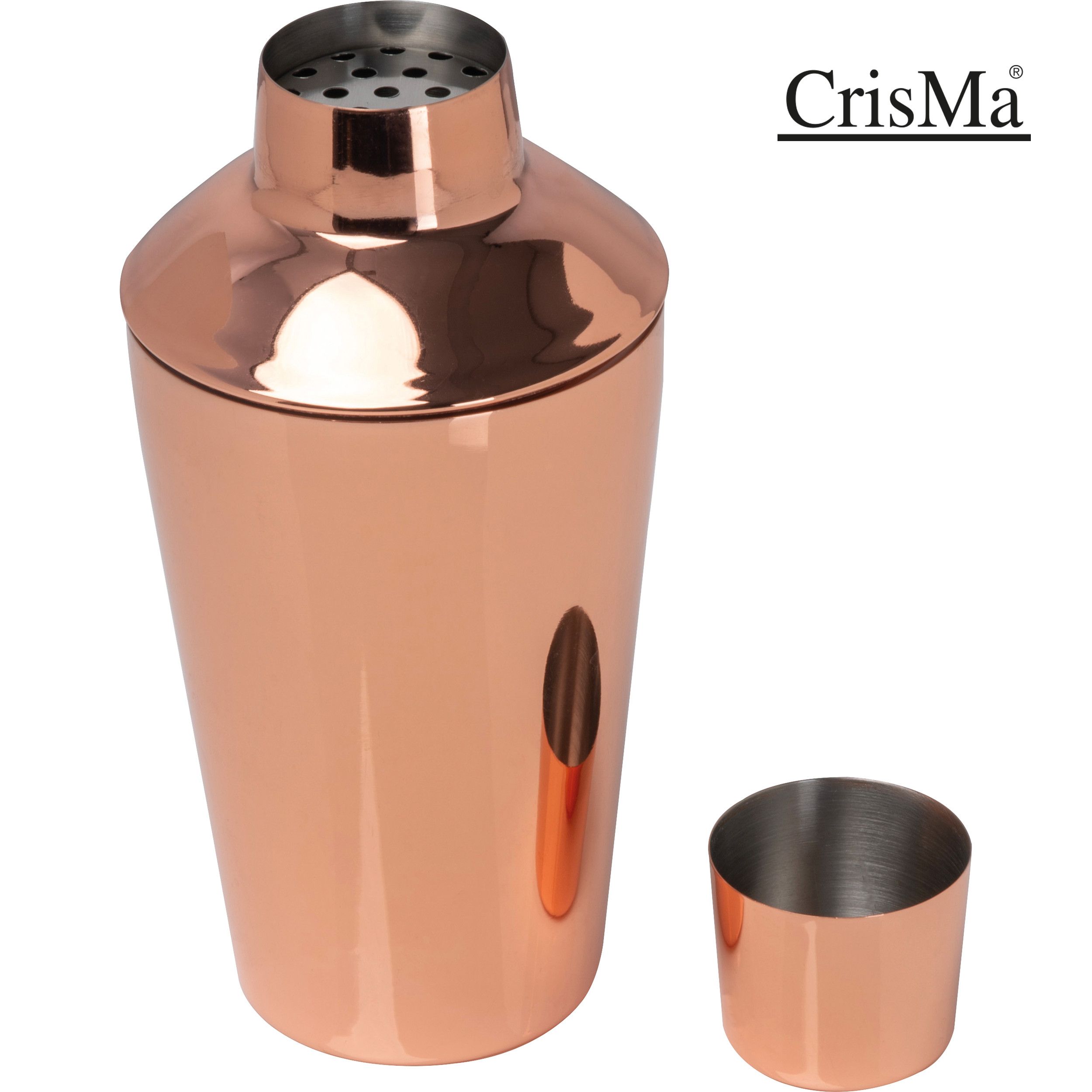 CrisMa Cocktailshaker mit Kupfer, 500ml - kupfer-484