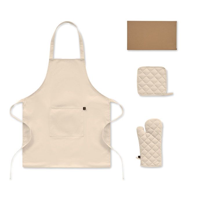 Küchen-Set recy. Baumwolle GALA SET - beige-633