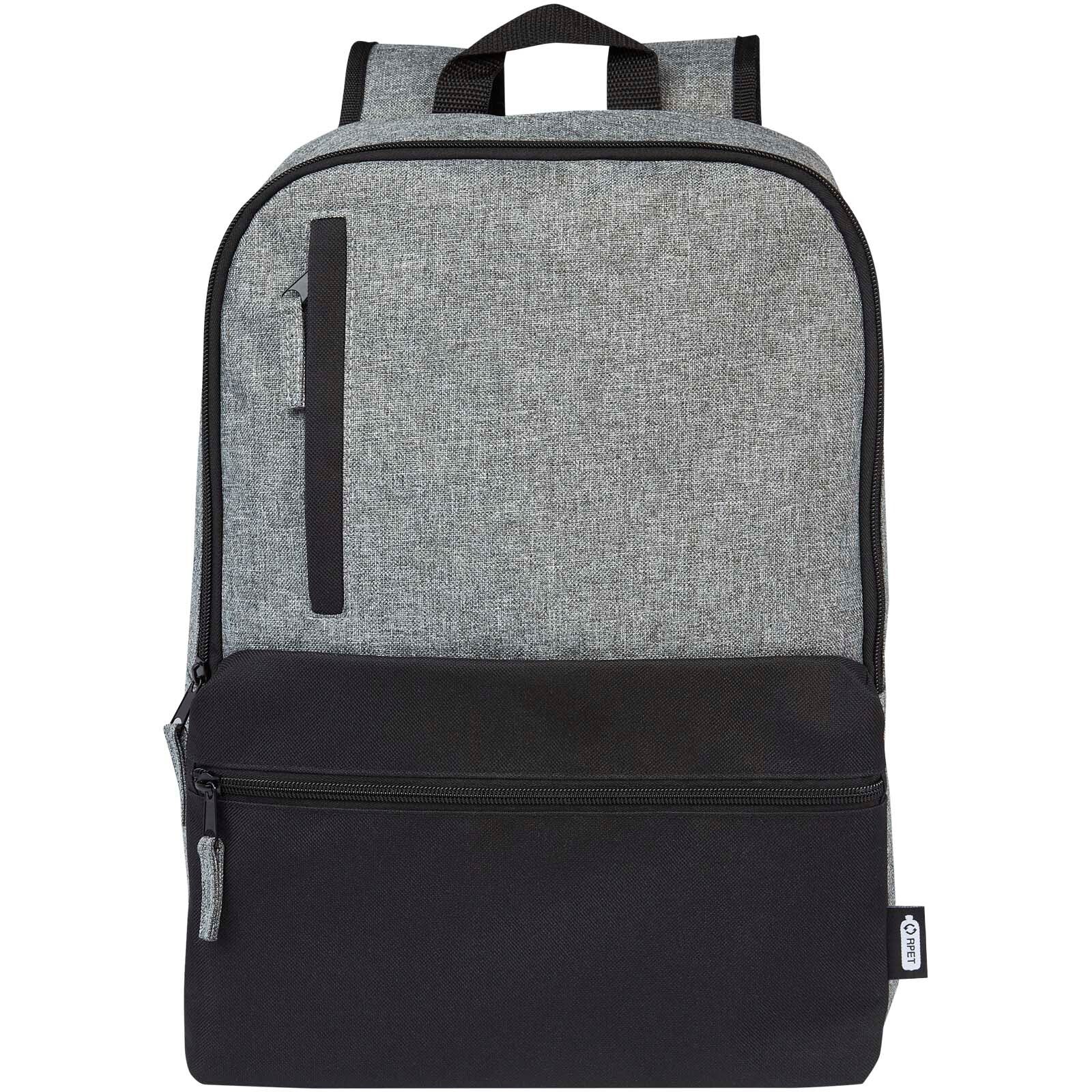 Reclaim 15" GRS recycelter Laptop Rucksack 14 L - schwarz -  heather grau-403