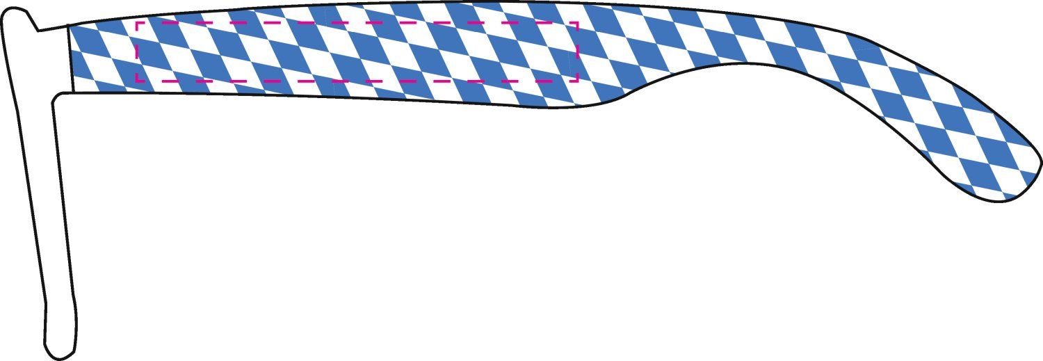 Veredelungsposition auf dem Bügel links