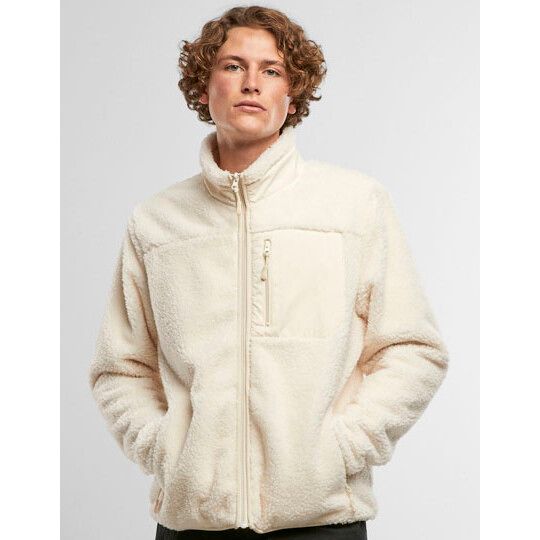 Bonded Sherpa Jacket - white sand-125
