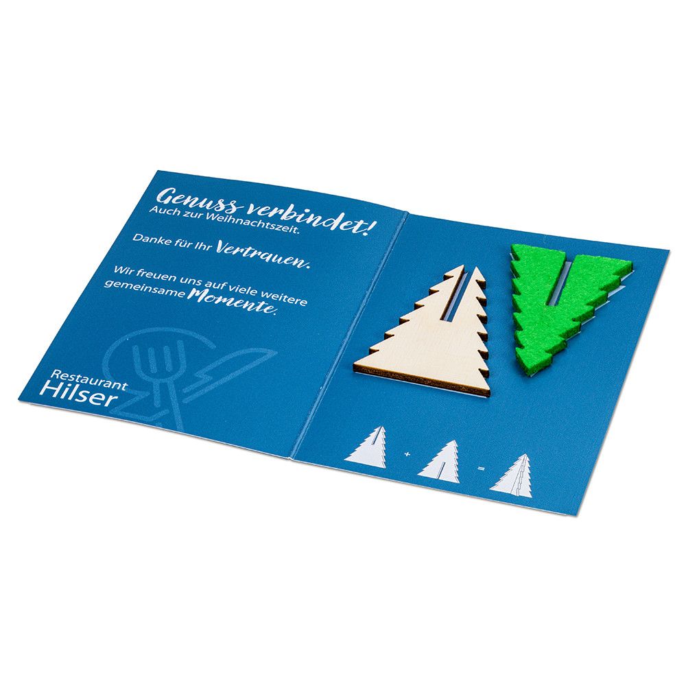 Steckfiguren-Karte Mini - Baum-651