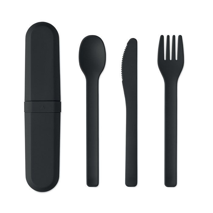 Besteck-Set PLA BITEFUL - schwarz-865