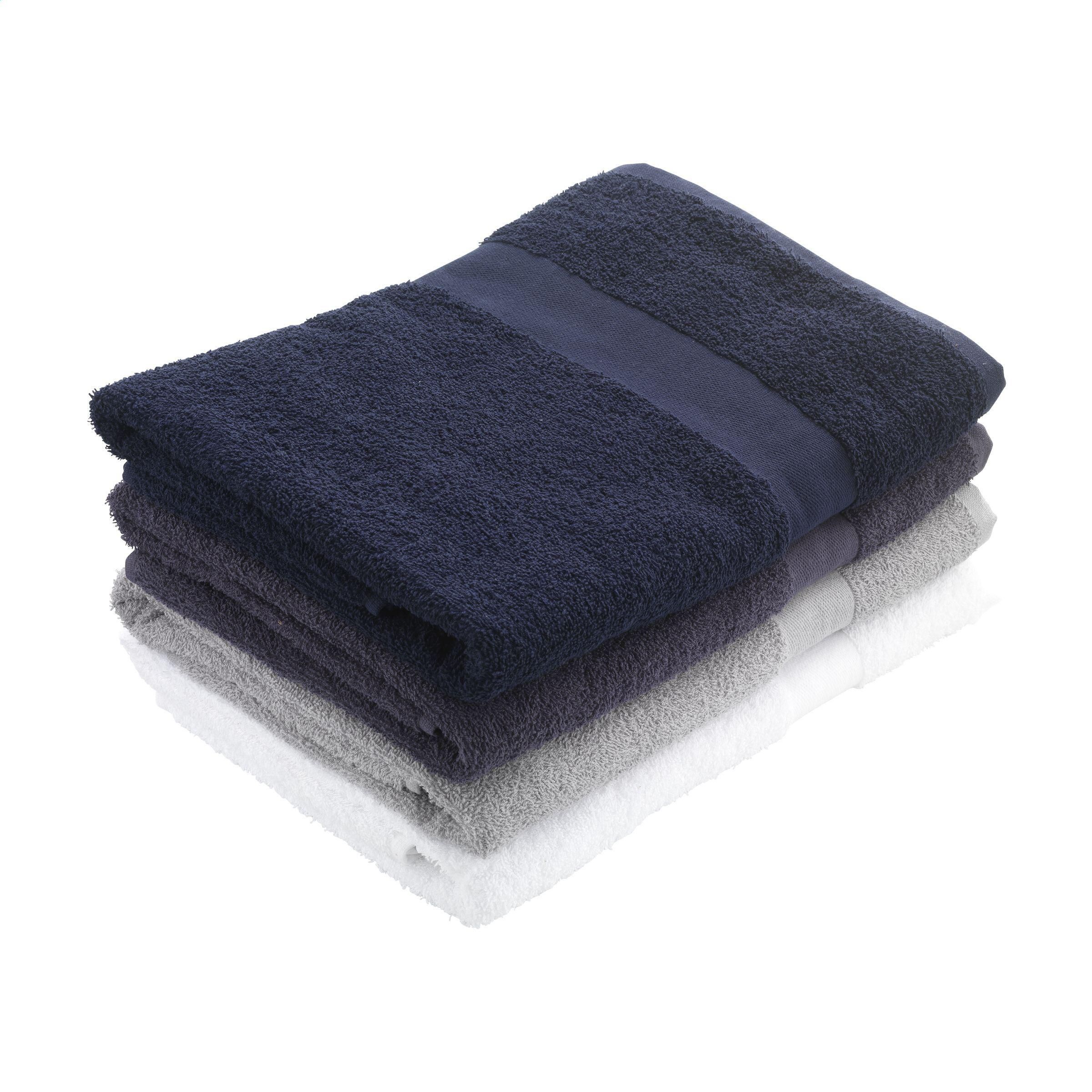 Wooosh Bath Towel GRS Recycle Cotton Mix 140 x 70 cm - dunkelgrau-205
