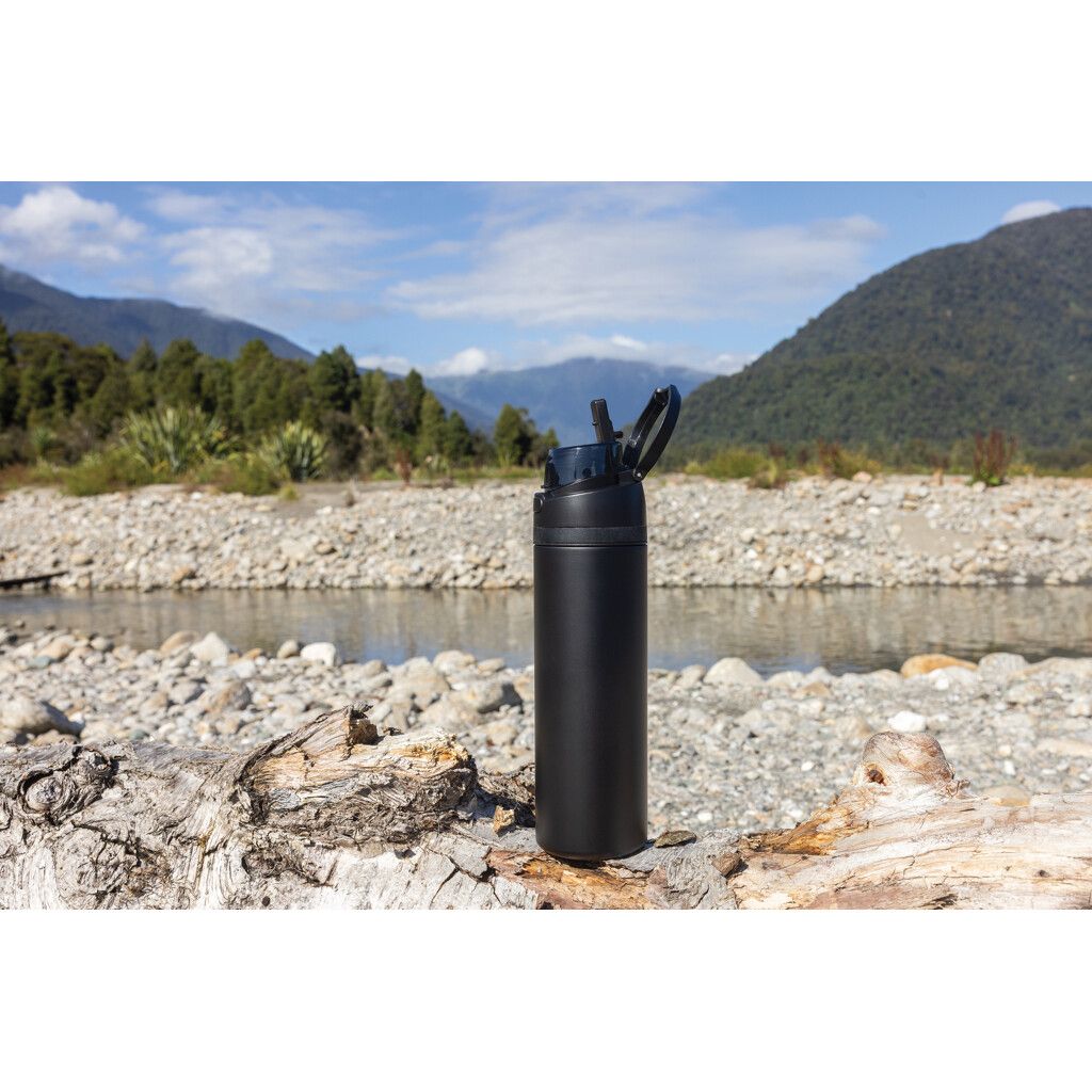 Omni Sip verschließbare Flasche aus RCS-reSteel, 720ml - schwarz-984