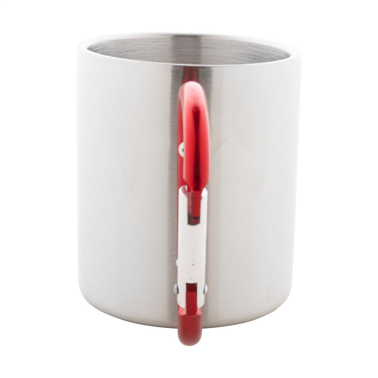 Cadisha Edelstahlbecher - rot - silber-315
