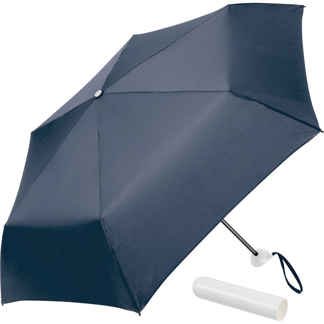 Mini-Taschenschirm FARE-Tube® Ø90 cm - marine - weiß-287