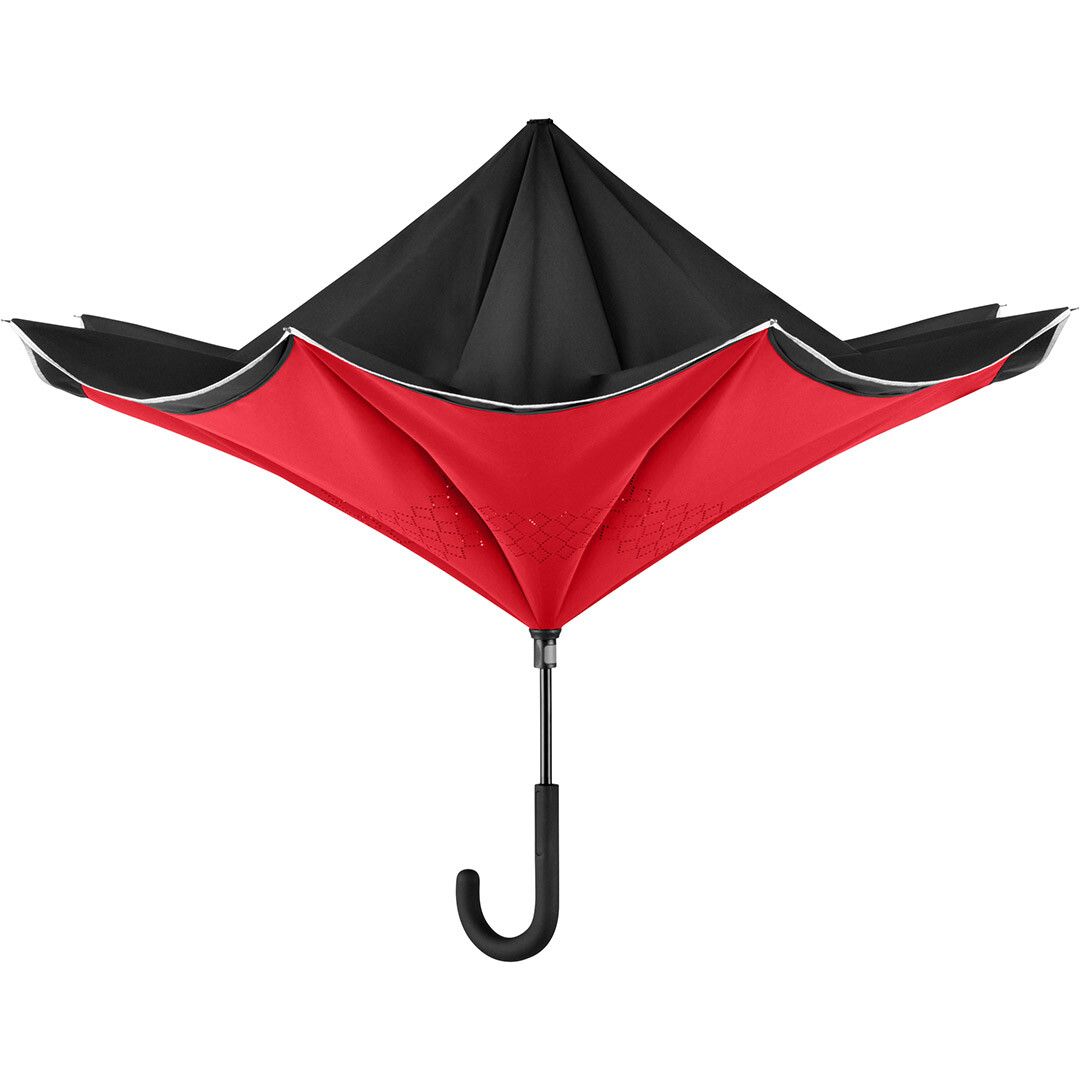 Stockschirm FARE® Contrary Ø109 cm - schwarz - rot-497