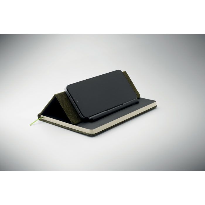 DIN A5 Notizbuch RPET RINBOOK - dunkelgrün-435