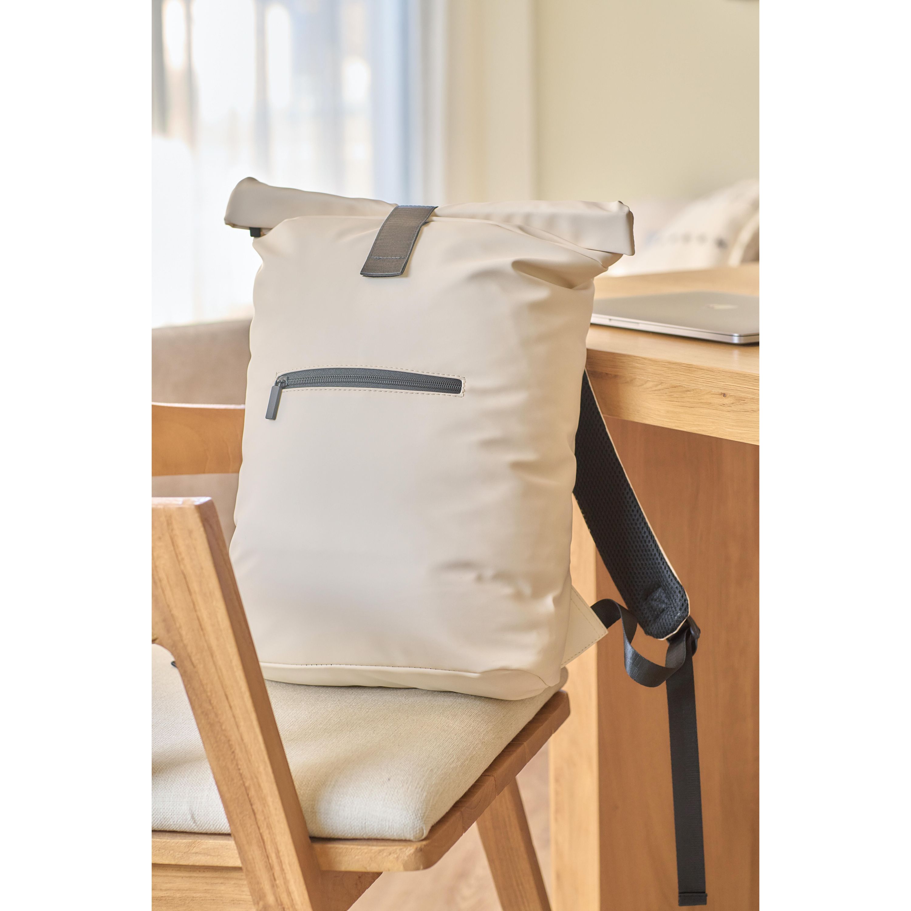 Recycelter PU-Rucksack Naiya - beige-829