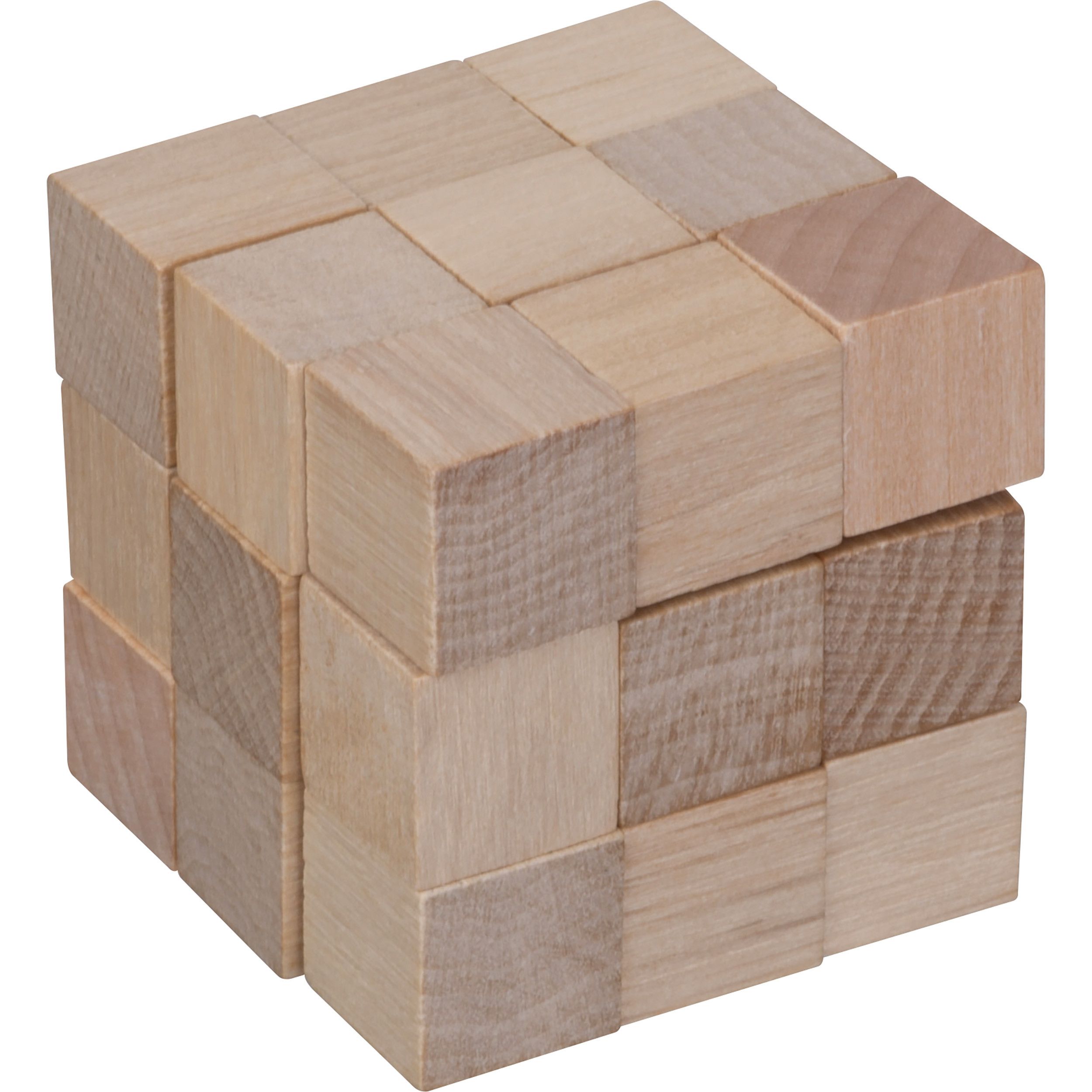 Würfelschlange aus Holz EMANUELE - beige-238