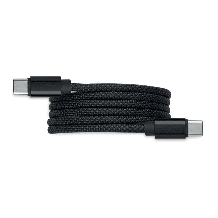 Magnetisches Kabel RPET BRAID - schwarz-719