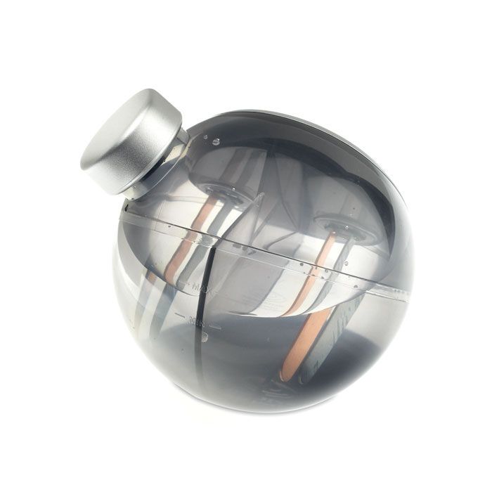 Wasserkraft-betriebene Tischuhr DROPPY - mattsilber-952