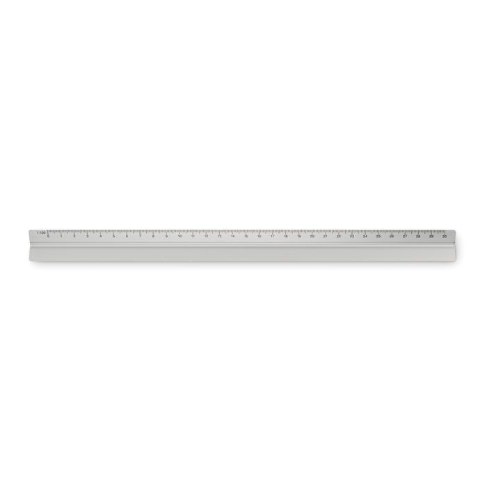 Dreikantlineal Aluminium 30cm TRIA - mattsilber-954