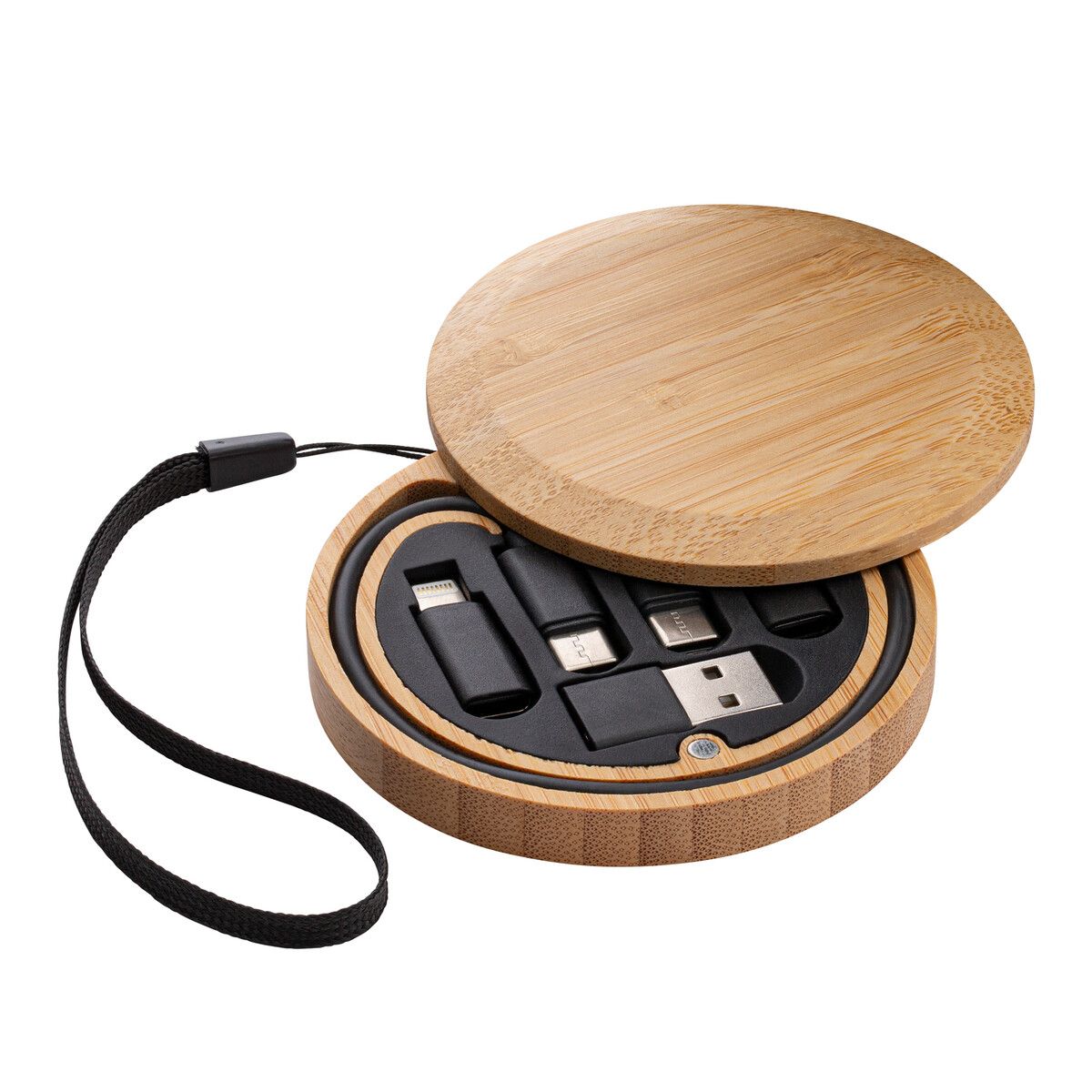 6-in-1 Ladekabel CONVERTICS BAMBOO - braun-548