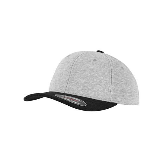 Flexfit Double Jersey 2-Tone Cap - grey - black-569