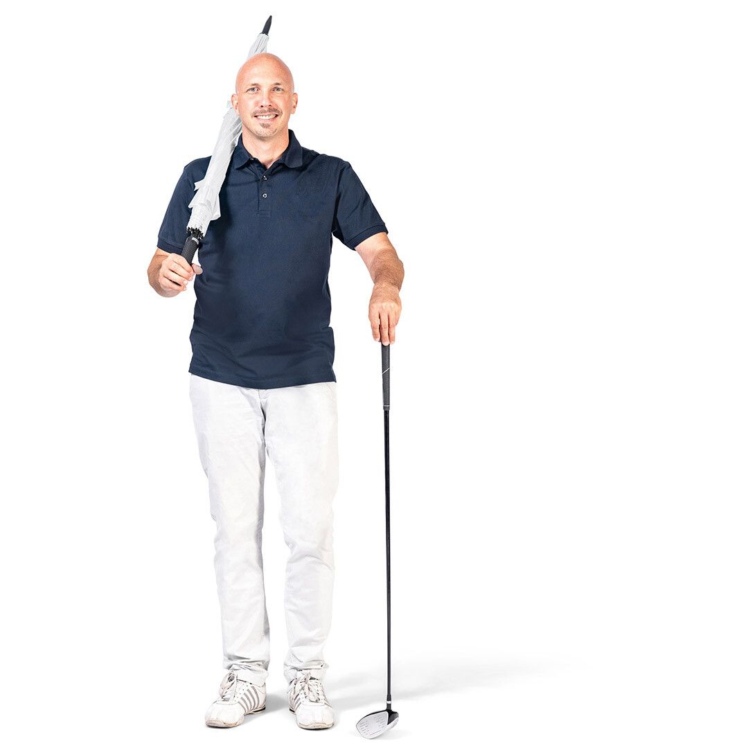 AC-Golf-/Gästeschirm Fibermatic XL Vent Ø133 cm - weiß-324