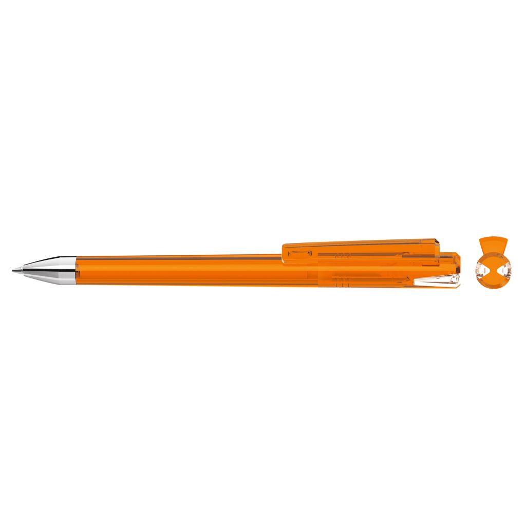 Crys Transparent Si Drehkugelschreiber - orange-313