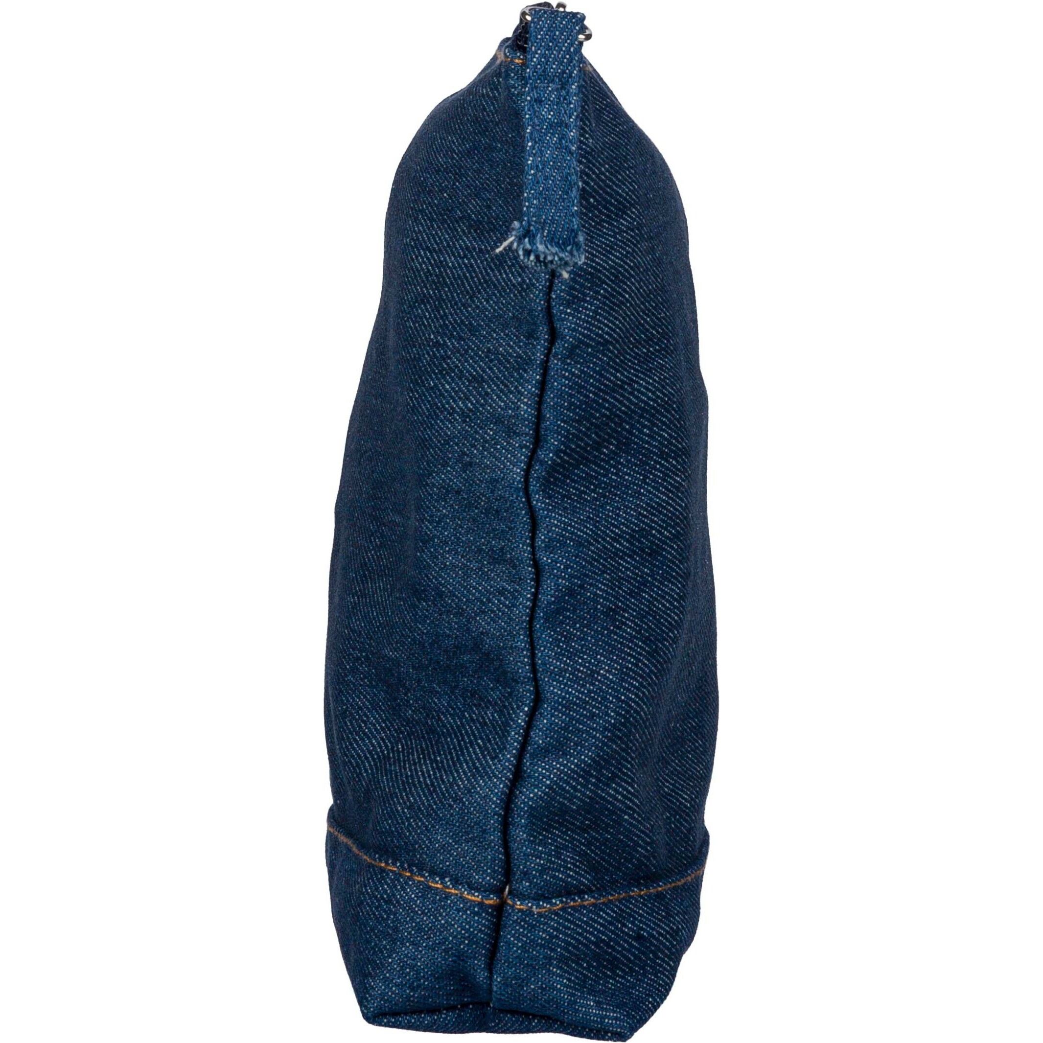 Kosmetiktasche aus recyceltem Denim Orin - blau-597