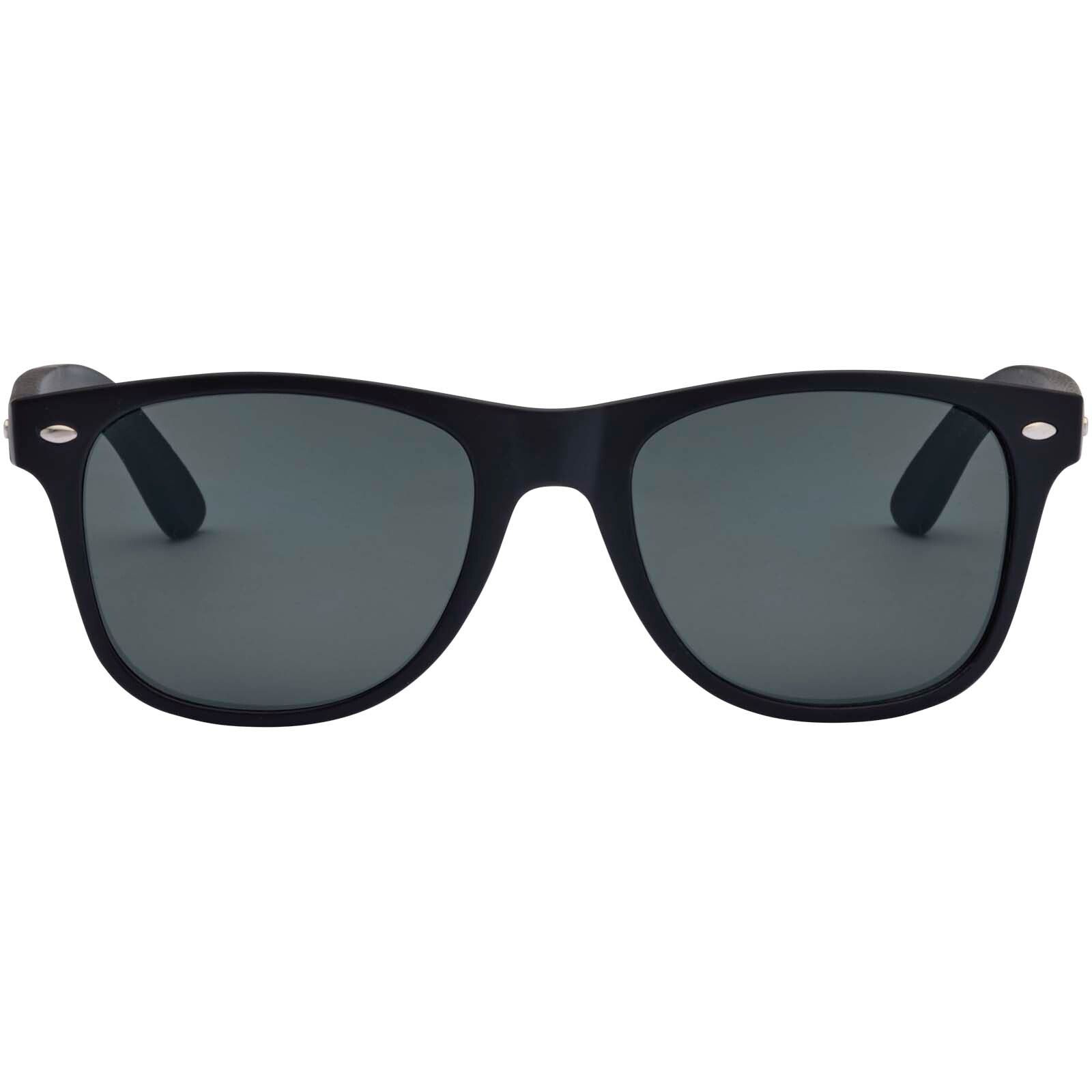 Arlo Bambus Sonnenbrille mit schwarzer Beschichtung - schwarz-523