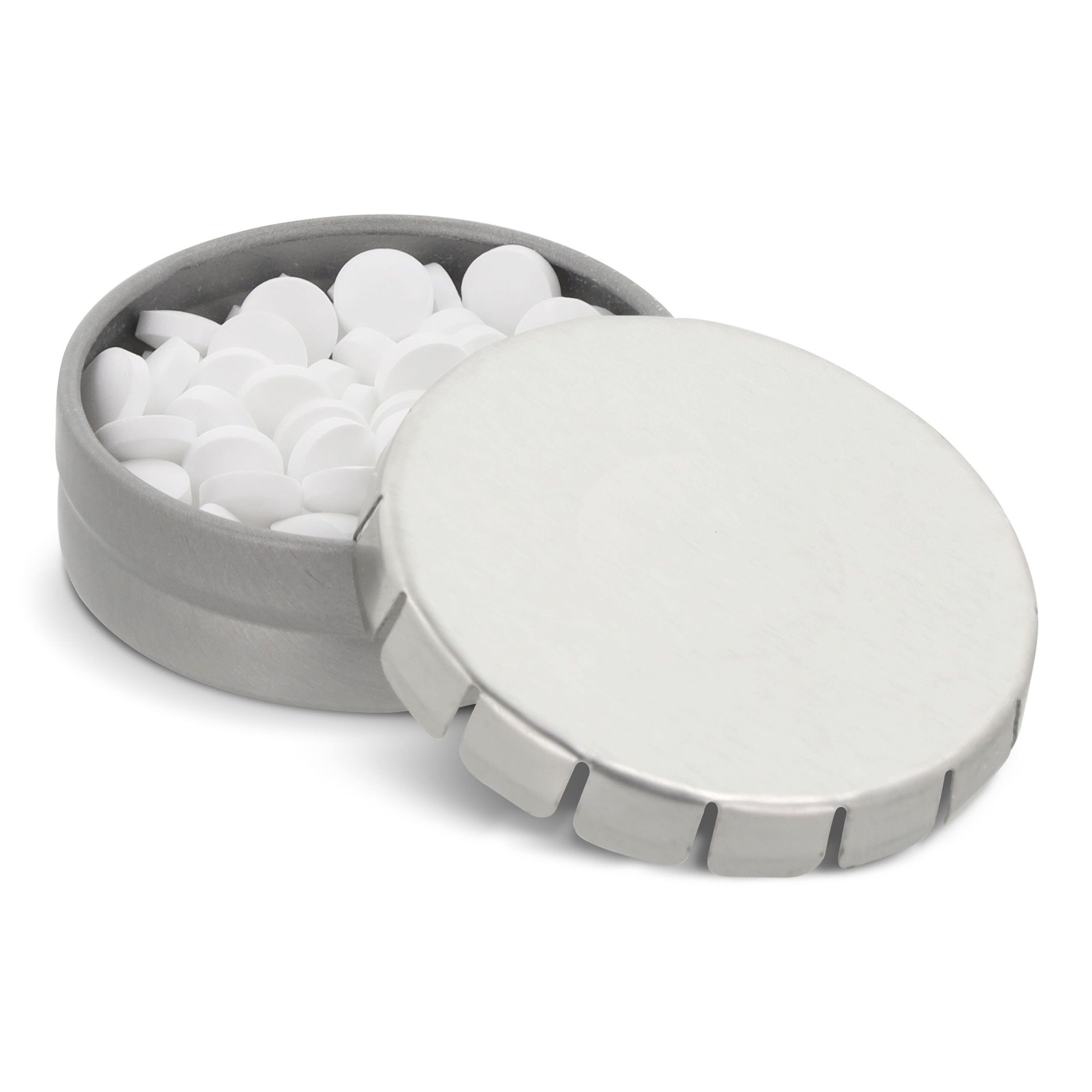Mini-Clic-Dose Pfefferminzdose - silber-410