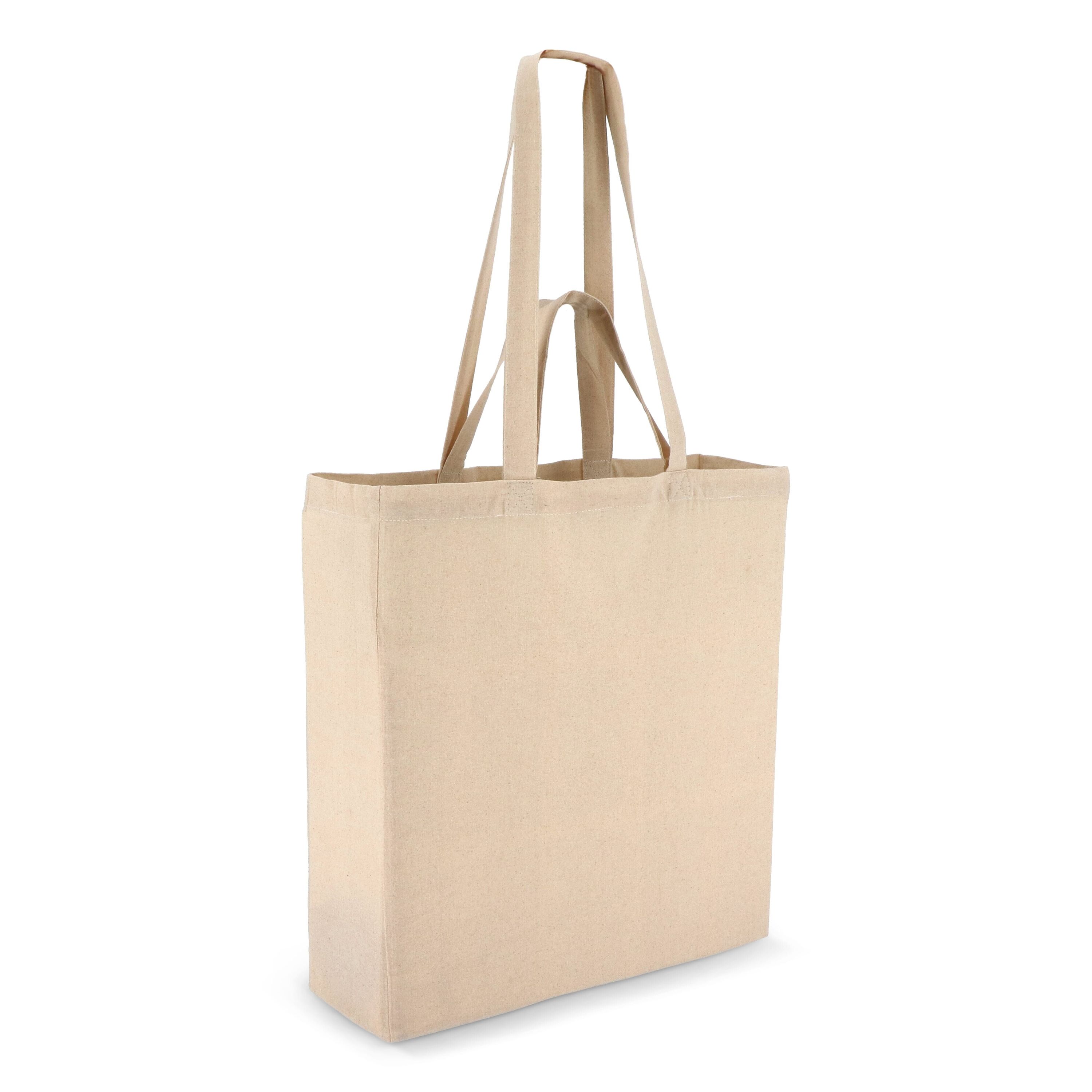 Tragetasche aus Baumwolle OEKO-TEX® 38 x 10 x 42cm 140g/m² - natur-431