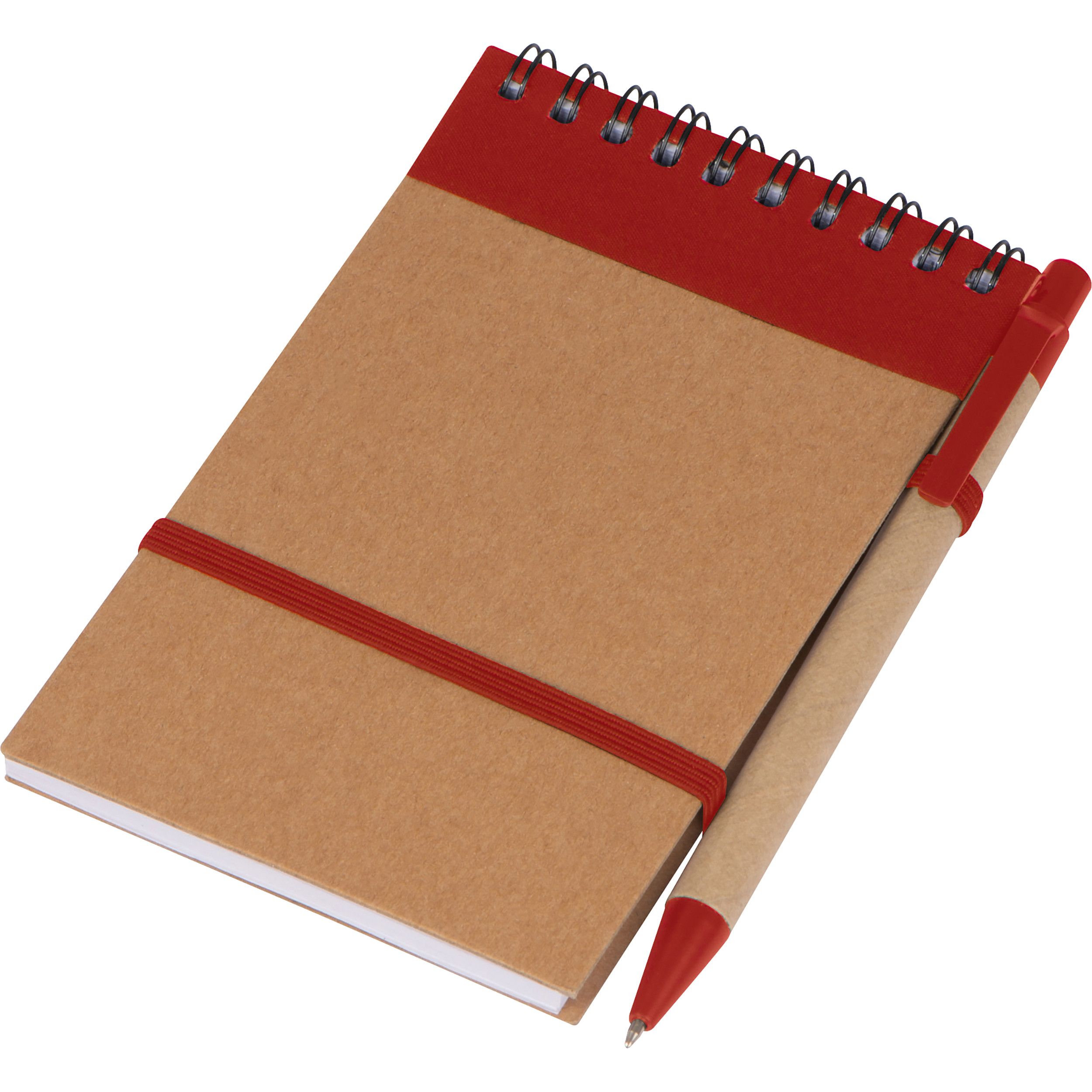 Ringbuch mit Kugelschreiber und "To do Liste" EUGENIO - rot-205