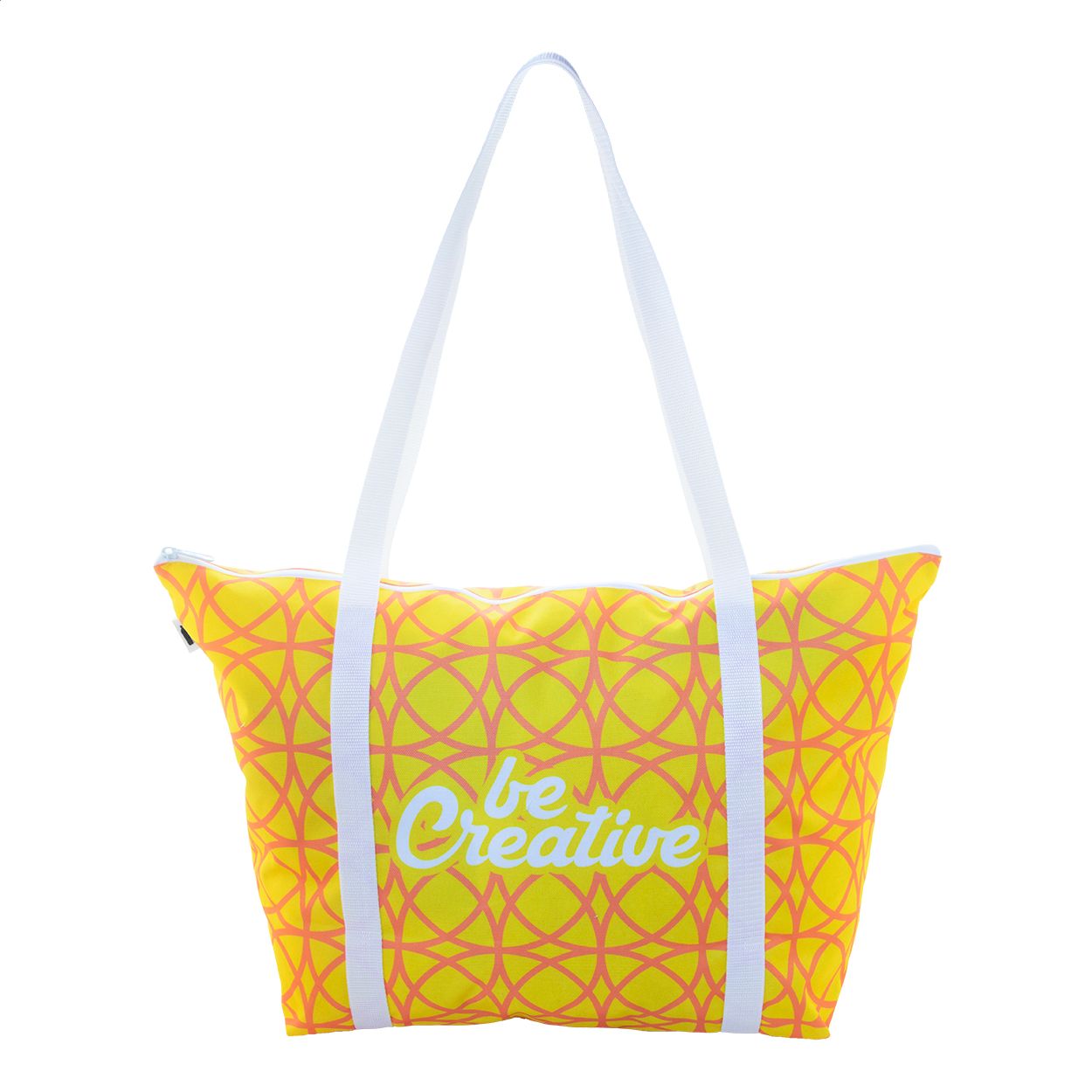 SuboShop Playa Zip Strand- oder Einkaufstasche - weiß-731