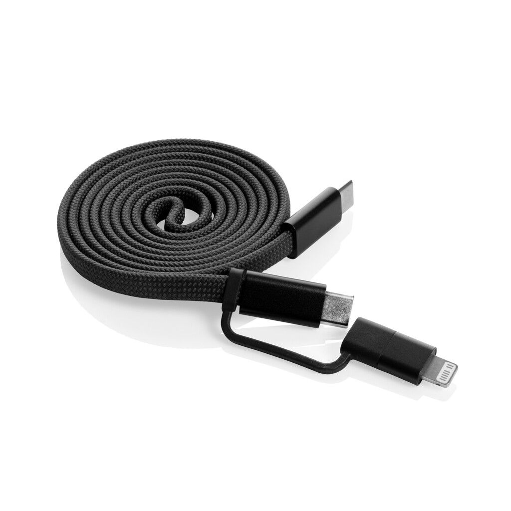 Arc ultradünnes 60W 2-in-1 Magnetkabel - schwarz-989