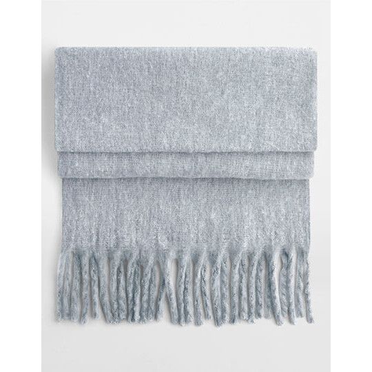 Fluffy Scarf - heather grey-250