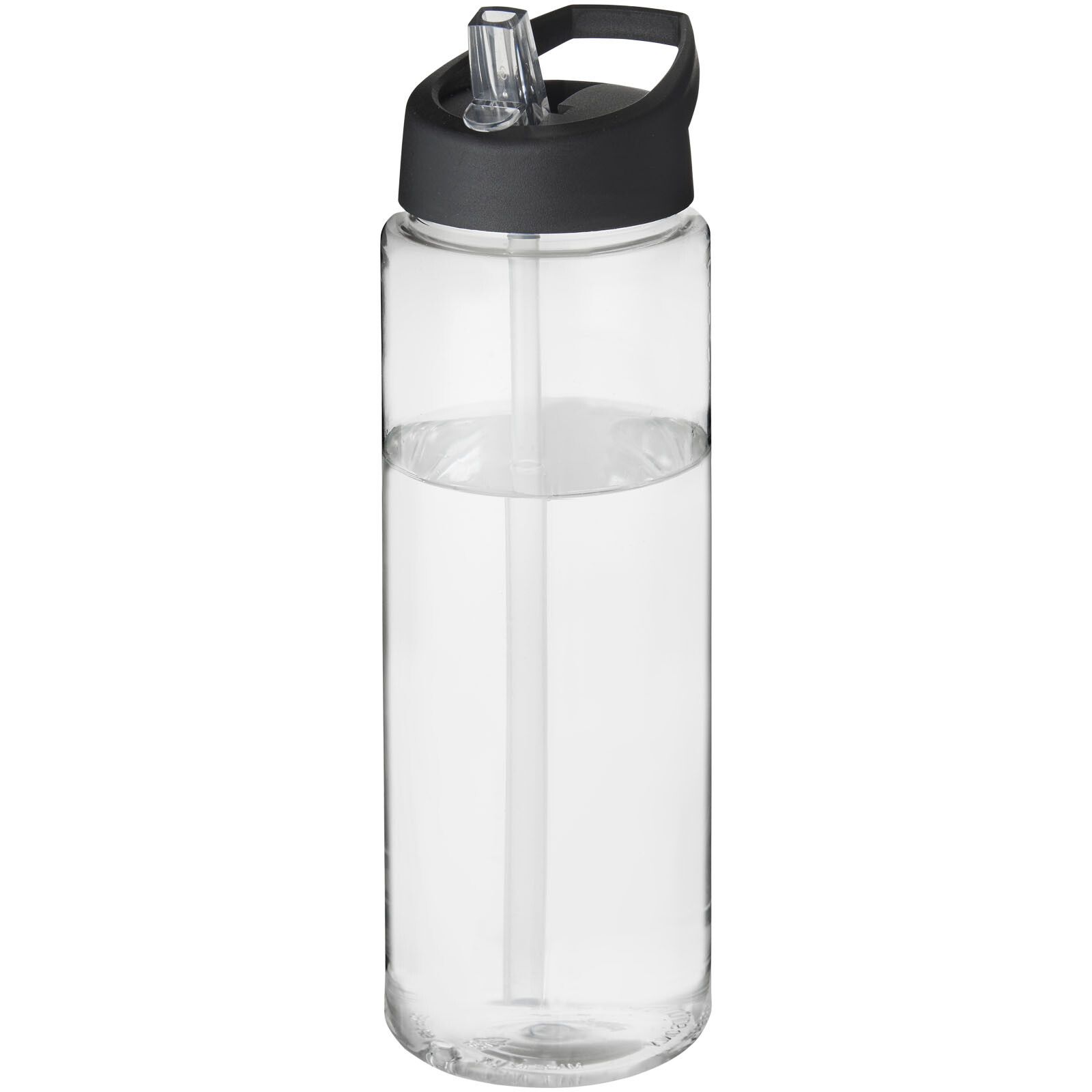 H2O Active Vibe 850 ml Sportflasche mit Ausgussdeckel - transparent -  schwarz-120