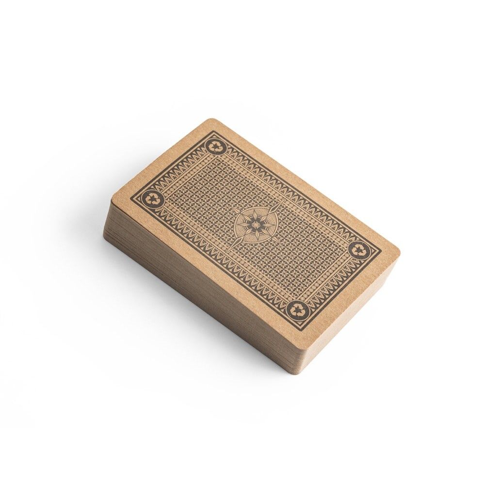 FISCHER Kartenspiel mit 54 Karten aus FSC-zertifiziertem Kraftpapier - schwarz-844