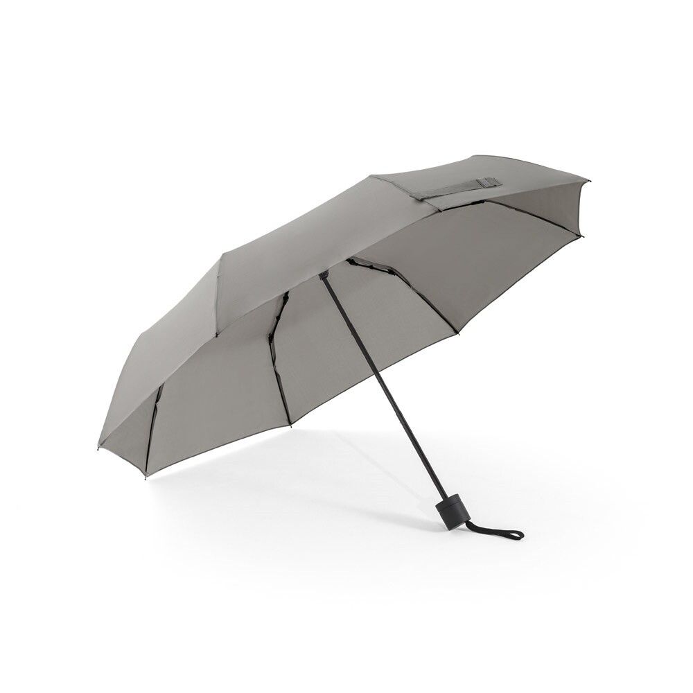 AIDEN Regenschirm 21 Zoll, rPET 100% Pongee 190T, faltbar - hellgrau-22