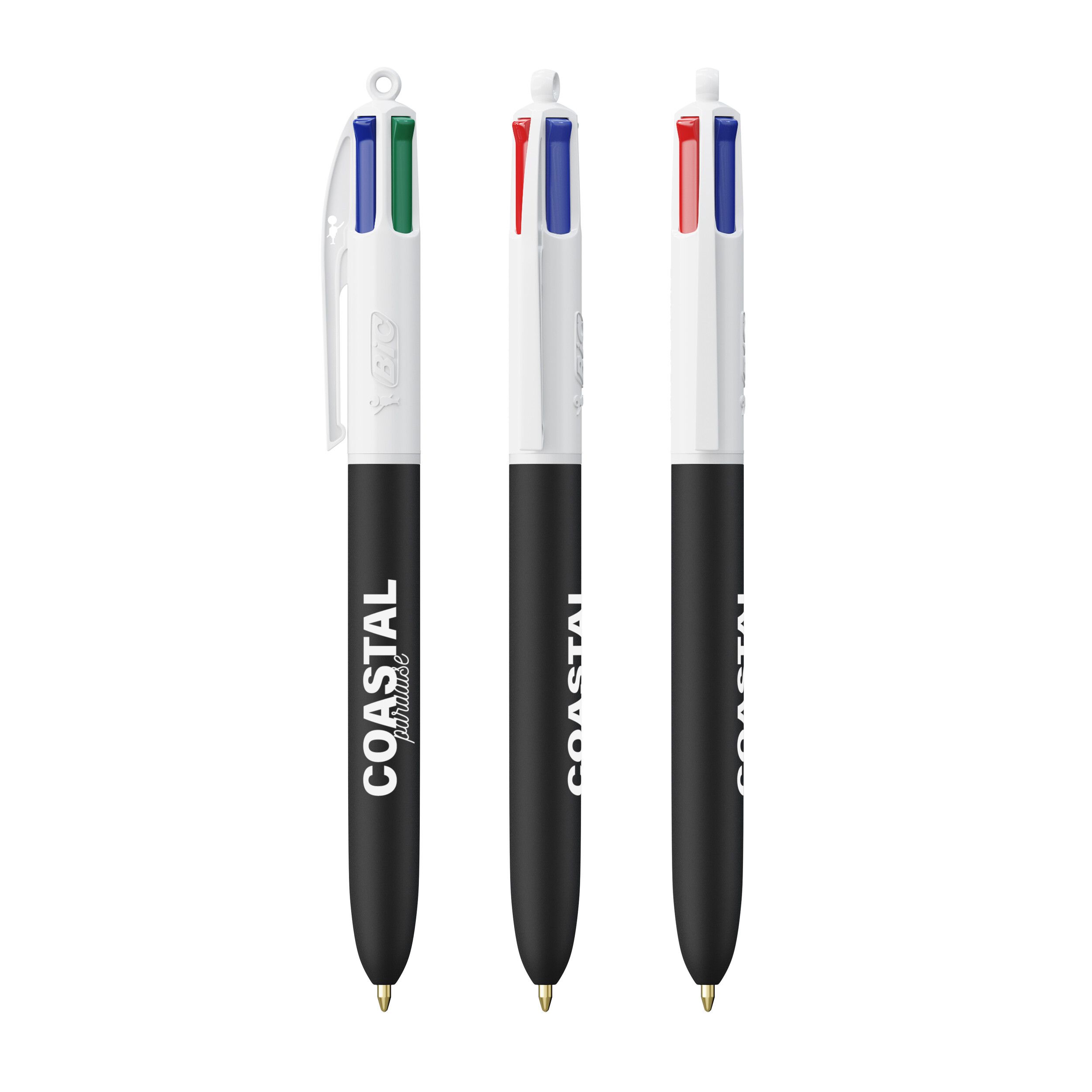 BIC® 4 Colours® Soft - weiß - schwarz-674