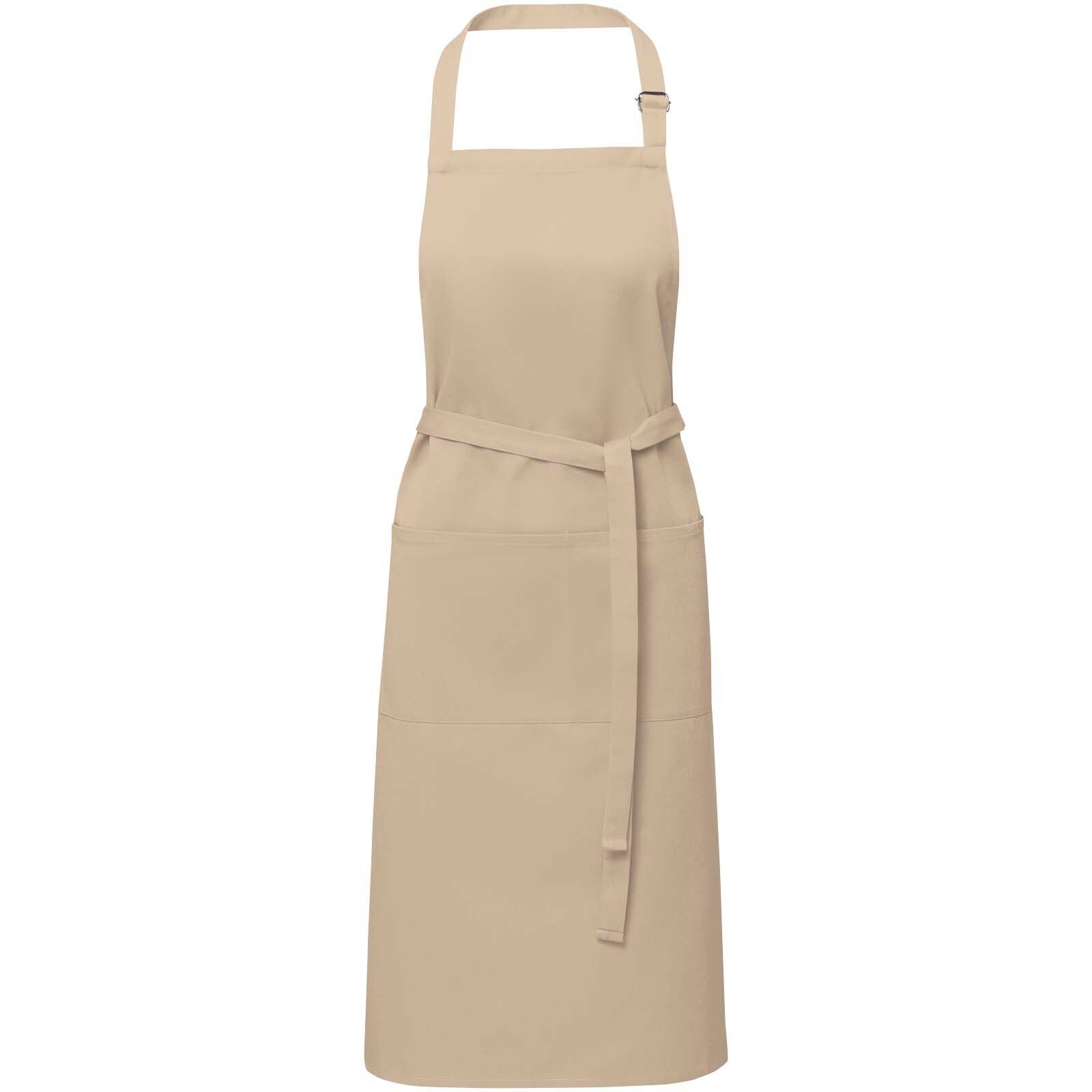 Andrea 240 g/m² Schürze mit verstellbarem Nackenband - oatmeal-309
