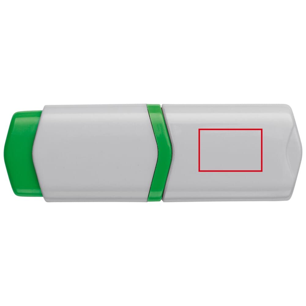 Veredelungsposition Textmarker grün auf der Kappe
