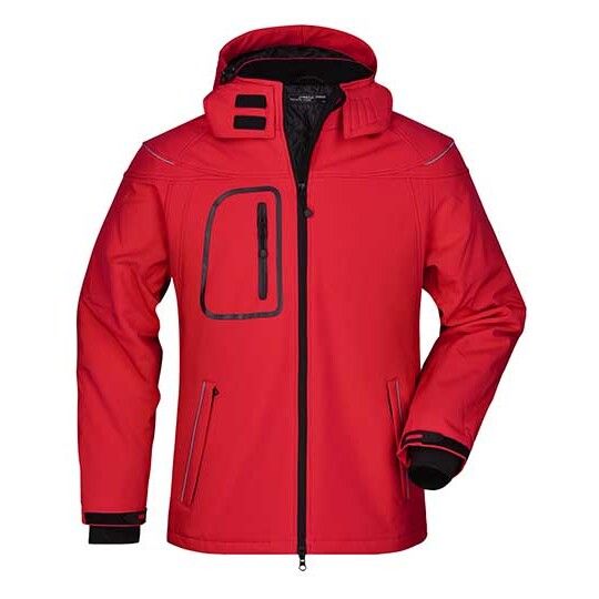 Men´s Winter Softshell Jacket - red-433