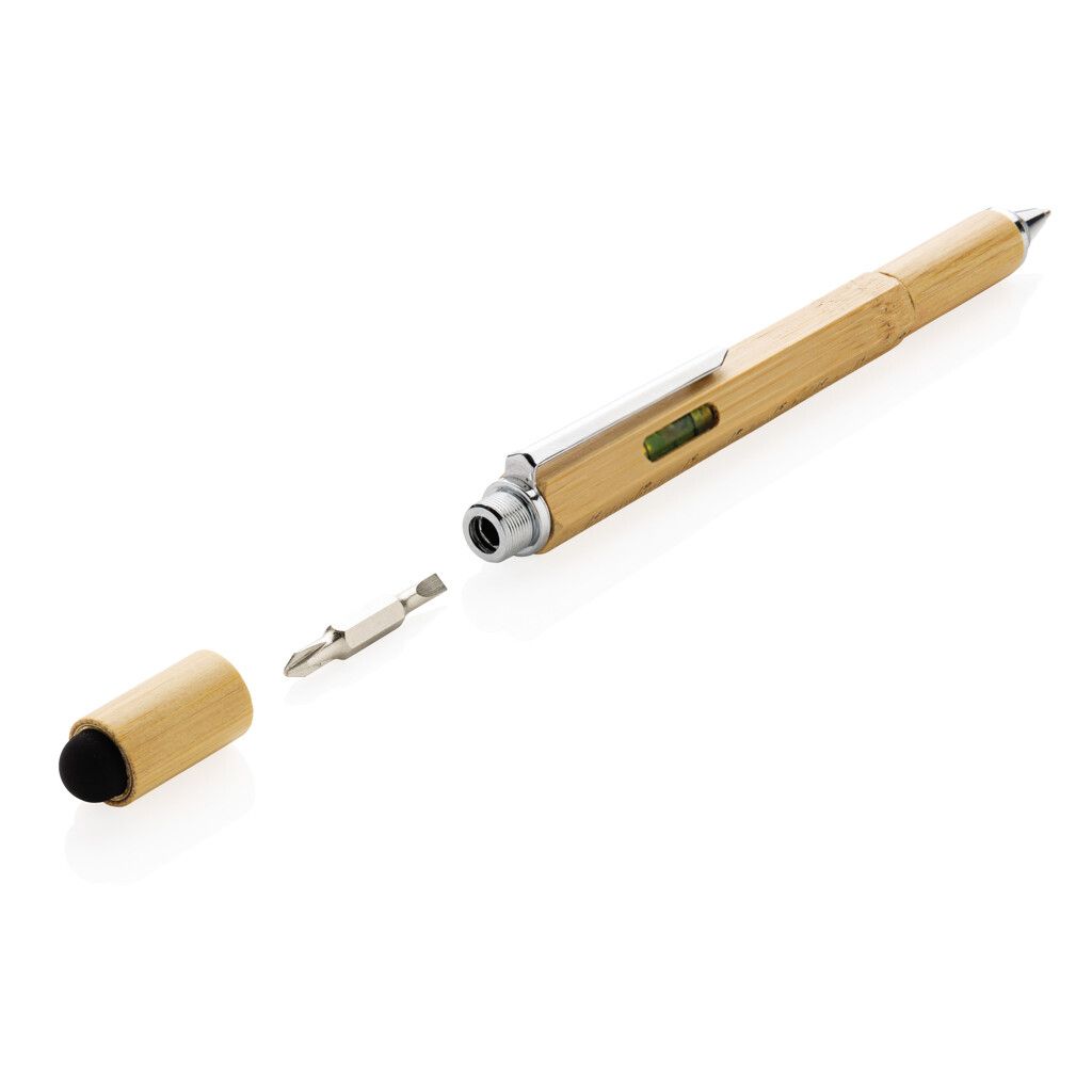 5-in-1 Bambus Tool-Stift - braun-422